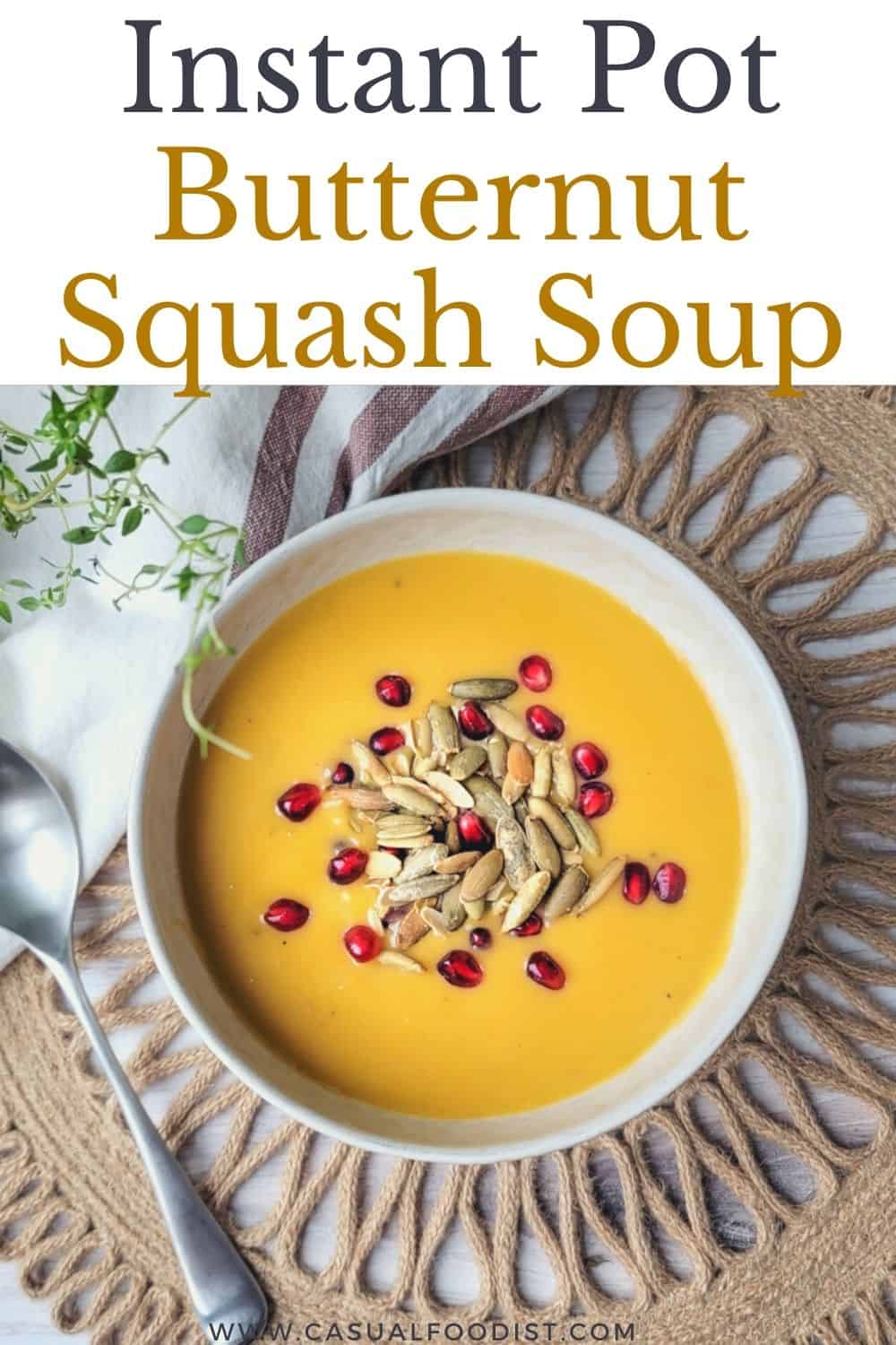 Spicy butternut squash soup instant pot hot sale